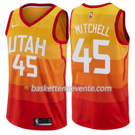 Maillot Basket Utah Jazz Donovan Mitchell 45 Nike City Edition Swingman - Homme